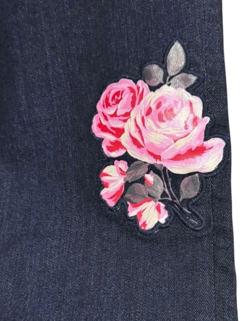 Kate Spade Broome Street Dark Wash Jeans Rose Kick Flare Cropped‎ 30x24